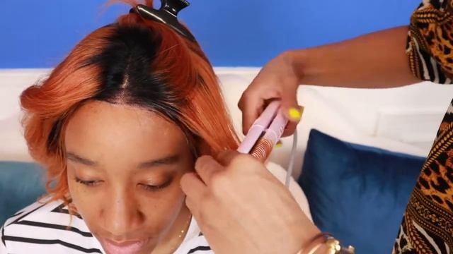 Blindfold challenge丨Pick and Put a wig on my best friend丨WigNice（color wig） смотреть онлайн