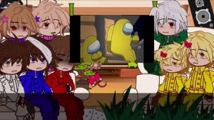 Among us alternate react to themselves {rodamrix} gacha reaction