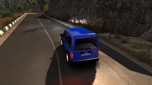 RUTA DOMINGUERA ETS2 Ford Transit Connect Embalse De Contreras (España) смотреть онлайн