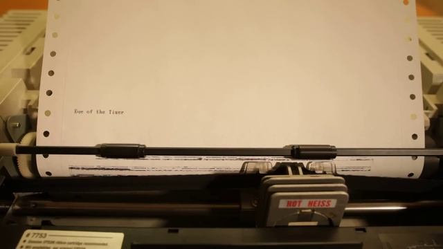 Rocky's Printer - Eye of the tiger on a dot matrix printer [HD] смотреть онлайн