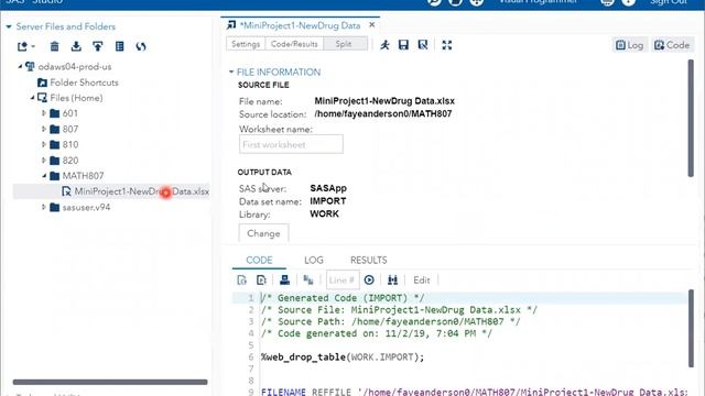 How to upload import Excel data into SAS Studio #SAS #statistics #SASstudio смотреть онлайн