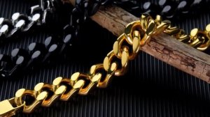 Мужской браслет на руку в виде крупной цепи