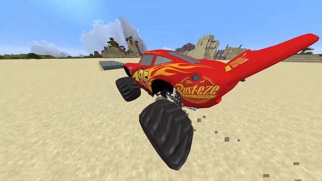 Minecraft Lightning McQueen Monster truck VS GTA 5 Lightning McQueen Monster truck - WHO IS BEST?