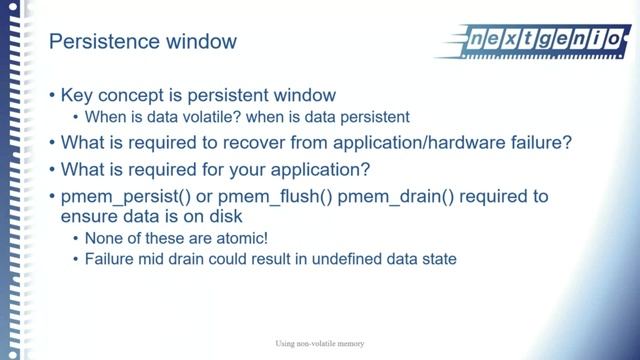 Using non-volatile memory - Week 2 - Online course 2020 смотреть онлайн