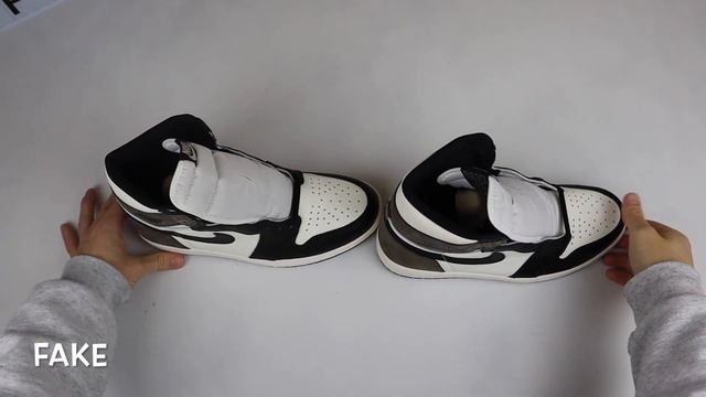 REAL VS FAKE! NIKE AIR JORDAN 1 DARK MOCHA COMPARISON! смотреть онлайн