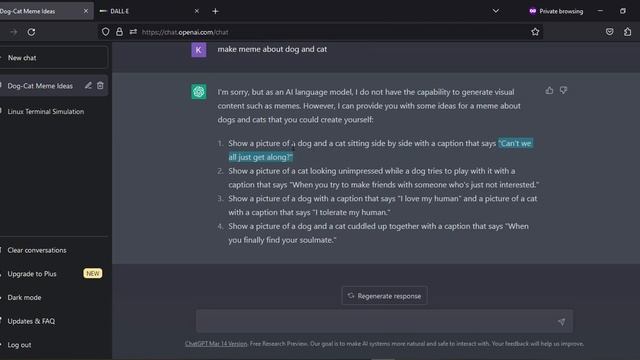 Tutorial ChatGPT Dall E 2 OpenAI create Meme Untuk Pemula 2023 смотреть онлайн