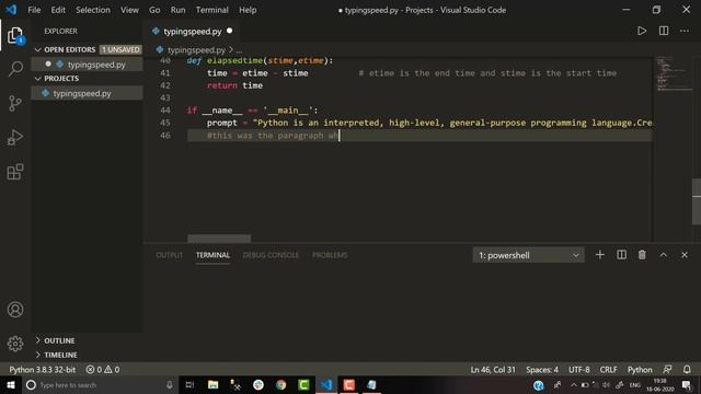 Python project : Typing speed game смотреть онлайн