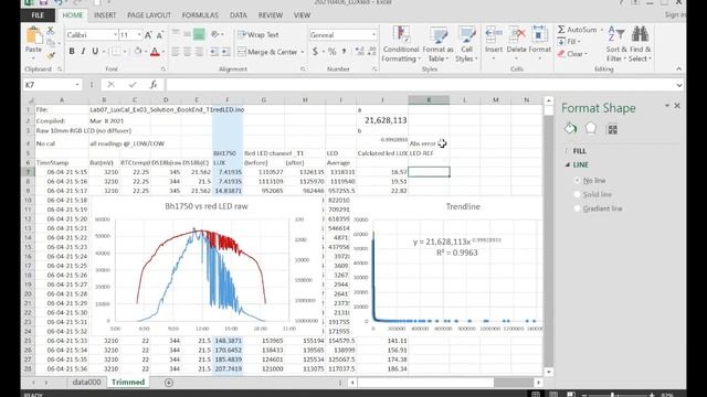 Derive empirical fit constants with Excel's trendline смотреть онлайн