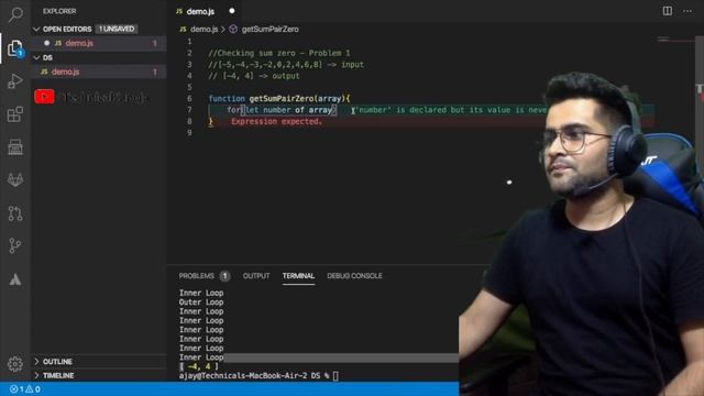 #1 - DS & Algorithms Course | Sum Zero Problem | Aao_Sikhe_Javascript ? смотреть онлайн