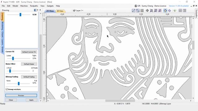 How To Carve Any Image On A CNC - Making The Vectric Toolpath Tutorial смотреть онлайн