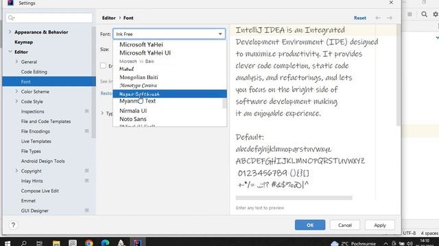 IntelliJ IDEA font style смотреть онлайн