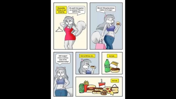 Valerie comic by LordStormCaller - Weight gain girls comic