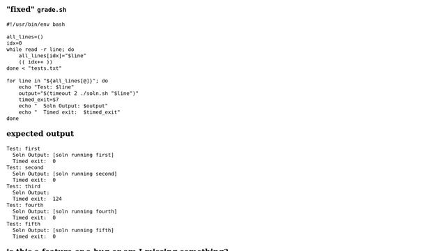 Unix & Linux: timeout causes while read loop to end when `cat` is timed out смотреть онлайн