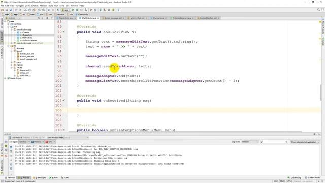 JAVA NETWORK : UDP - P2P Chat (Datagram Socket) [Part 13 : Android - Receive Message] смотреть онлайн