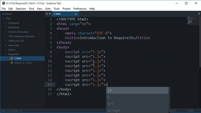 RequireJS Tutorial 1: Introduction смотреть онлайн
