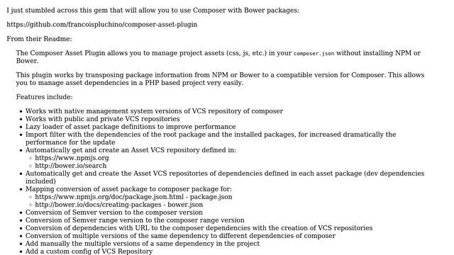 Software Engineering: Do I need Bower for front end dependencies when I am already using composer? смотреть онлайн