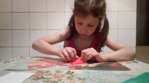 origami  #Как сделать тюльпан без ножниц и клея или how to make flowers from paper