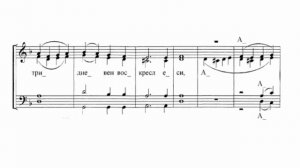 Эксапостиларий Пасхи, второй голос (Турчанинов)