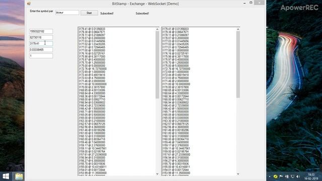 BitStamp Exchange Web Socket Connection using Pusher смотреть онлайн