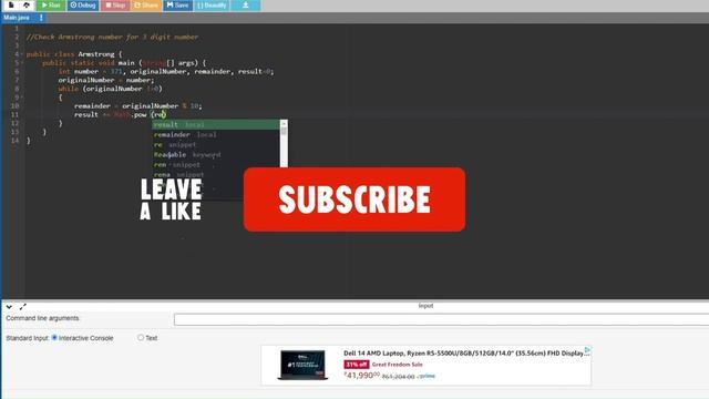 Check Armstrong Number for 3 digit number in Java Program | Armstrong number in Java смотреть онлайн