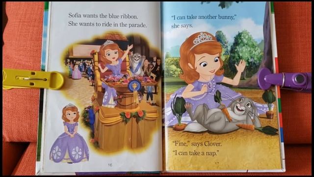 Читаем английские книжки с русским переводом. Sofia the First. Blue Ribbon Bunny book. Eng-Russ boo смотреть онлайн