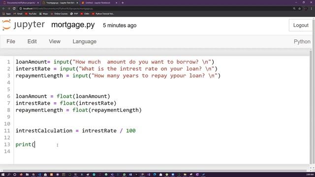 Python Tutorial Projects Building a Mortgage calculator OMNI ACADEMY смотреть онлайн