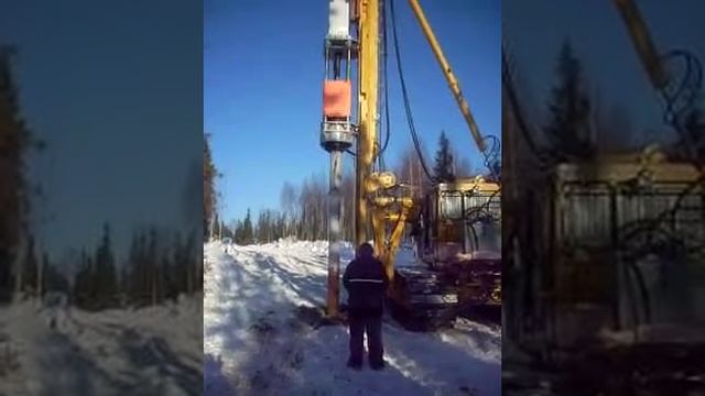 РОПАТ МГ3ш забивка труб в мерзлоту смотреть онлайн