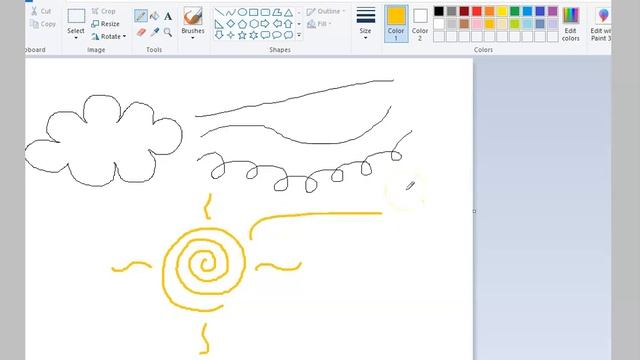 Microsoft Paint - Pencil, Line, and Curve Tools смотреть онлайн