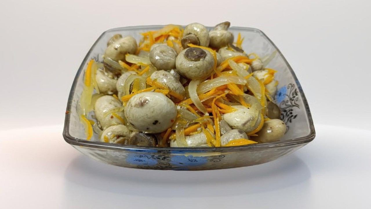 Главное Выждать Нужное Время! НУ ОООчень Вкусные Шампиньоны По Корейски! | Вкусный Блокнот