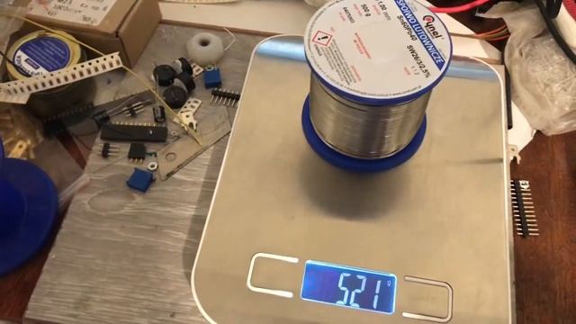 Контрольное взвешивание припоя Cynel Sn60Pb40 смотреть онлайн