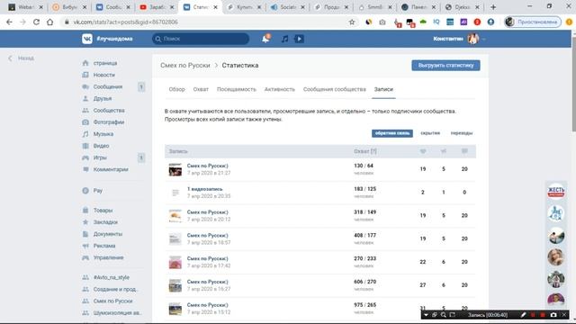 Раскрутка группы ВКОНТАКТЕ | Поднимаем охваты - отчет №3 смотреть онлайн