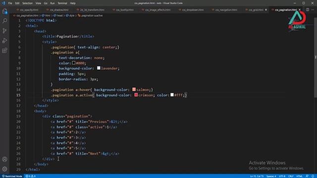 Pagination | HMTL and CSS Part 33 смотреть онлайн