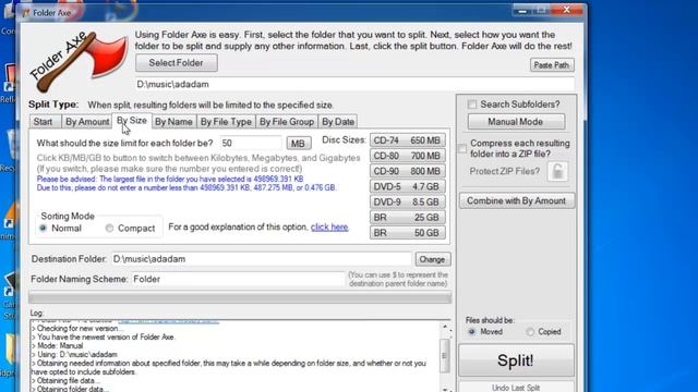 How to to split a large folder into several smaller sizes automatically смотреть онлайн