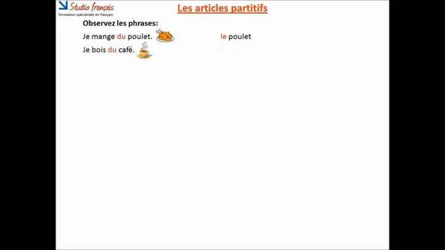 Les articles partitifs et les aliments смотреть онлайн