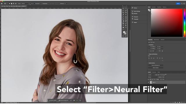 Adobe Photoshop Neural Filters - face smoothing смотреть онлайн