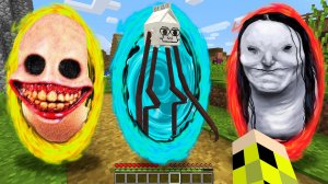 Выбери правильный портал УЛЫБАЮЩИЙСЯ ЧЕЛОВЕК или ХОДЯЧЕЕ МОЛОКО или БЛЕДНАЯ ЛЕДИ в МАЙНКРАФТ