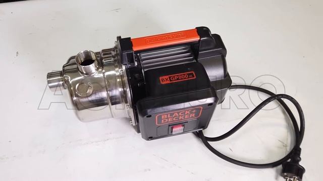 Bomba autocebante Black & Decker BXGP800XE - cuerpo de acero inoxidable - caudal máx 3500 l/h смотреть онлайн