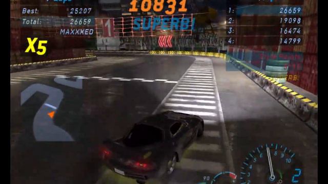 NFS: Underground – DRIFT: Drift Track 2 смотреть онлайн
