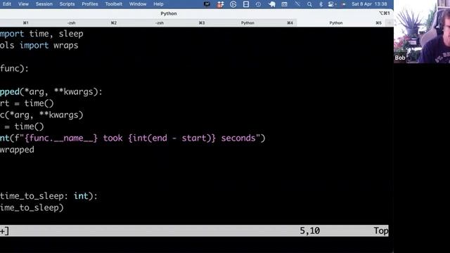Write a Python decorator from scratch to time the execution of a function смотреть онлайн