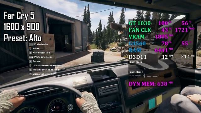 Far Cry 5 (G4560 + GT 1030) 1080p, 900p e 768p Benchmarks смотреть онлайн