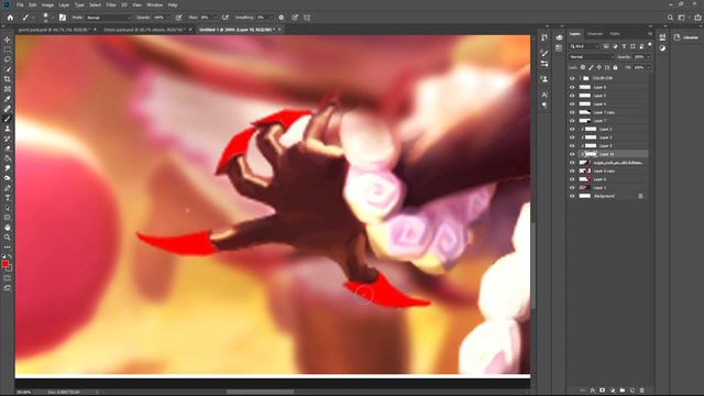 League of Legends "Evelynn" Header. Speedart - by Dezzo. смотреть онлайн