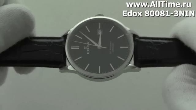 Мужские наручные швейцарские часы Edox 80081-3NIN смотреть онлайн