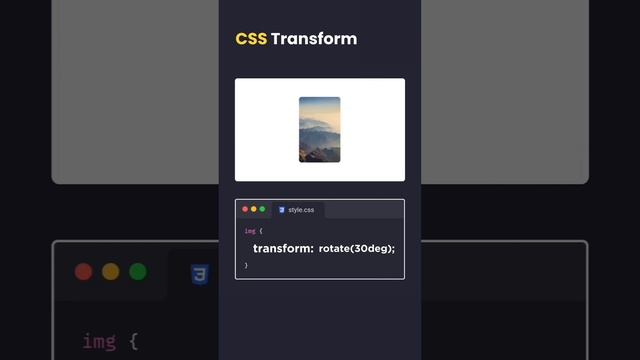 CSS Transform Property Explained With Animation | CSS Transform смотреть онлайн
