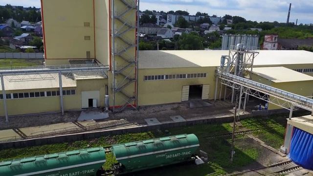 Съемка с квадрокоптера Mavic pro - элеватор г.Нижний ломов смотреть онлайн