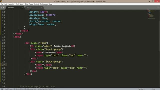Corner Shapes Login Form using HTML and CSS | Hindi смотреть онлайн