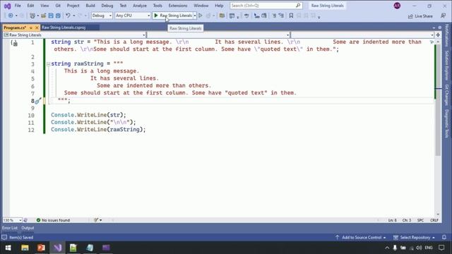 The Clean Way To Write Strings In .NET7 | Raw String Literals | .NET7 & C#11 New Features | смотреть онлайн
