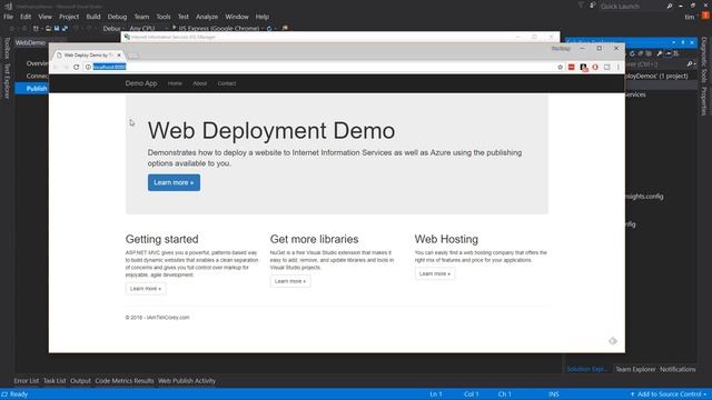 How To Deploy a ASP.NET Website to IIS or Azure смотреть онлайн
