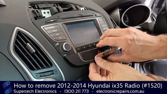 How to remove a 2012-2014 Hyundai ix35 Radio (#1520) смотреть онлайн