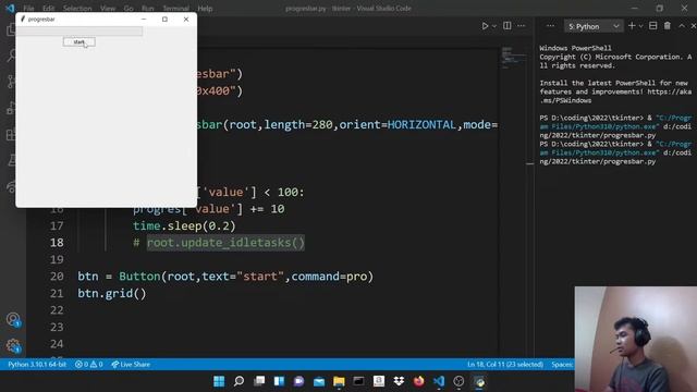 python tkinter tutorial #25 | membuat progress bar смотреть онлайн
