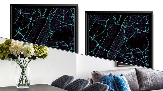 Manhattan, New York Printable City Map, Street Map Art смотреть онлайн